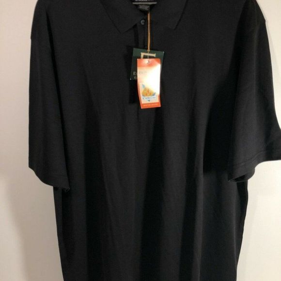 EVRUN GOLF Eversole Run Mens Polo Golf Shirt BLACK - Picture 10 of 12